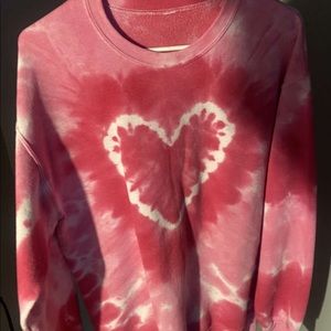 Pink tie dye crewneck from urban outfitters originally $75